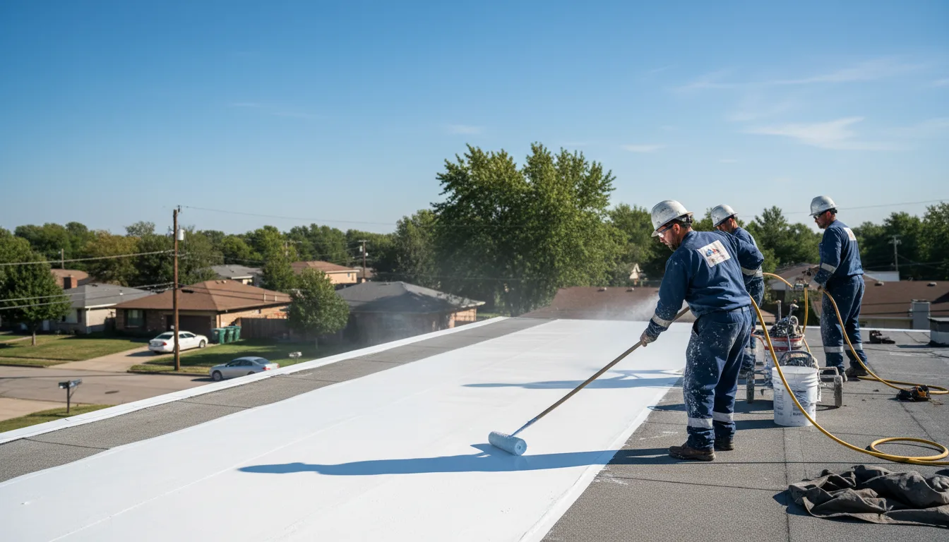 Commercial roof coating in Lawrence, KS near me